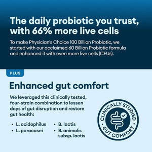 PHYSICIAN'S CHOICE - Physician's CHOICE 100 Billion Advanced Probiotic 30 Capsulas - The Red Vitamin MX - Suplementos Alimenticios - {{ shop.shopifyCountryName }}