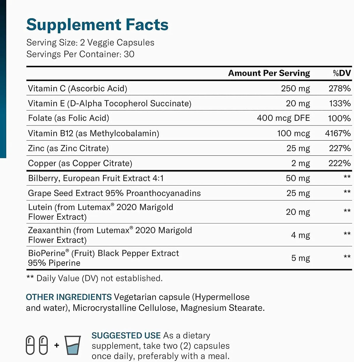 PHYSICIAN'S CHOICE - Physician's Choice Areds 2 Lutein, Zeaxanthin & Bilberry 60 Capsulas - The Red Vitamin MX - Suplementos Alimenticios - {{ shop.shopifyCountryName }}