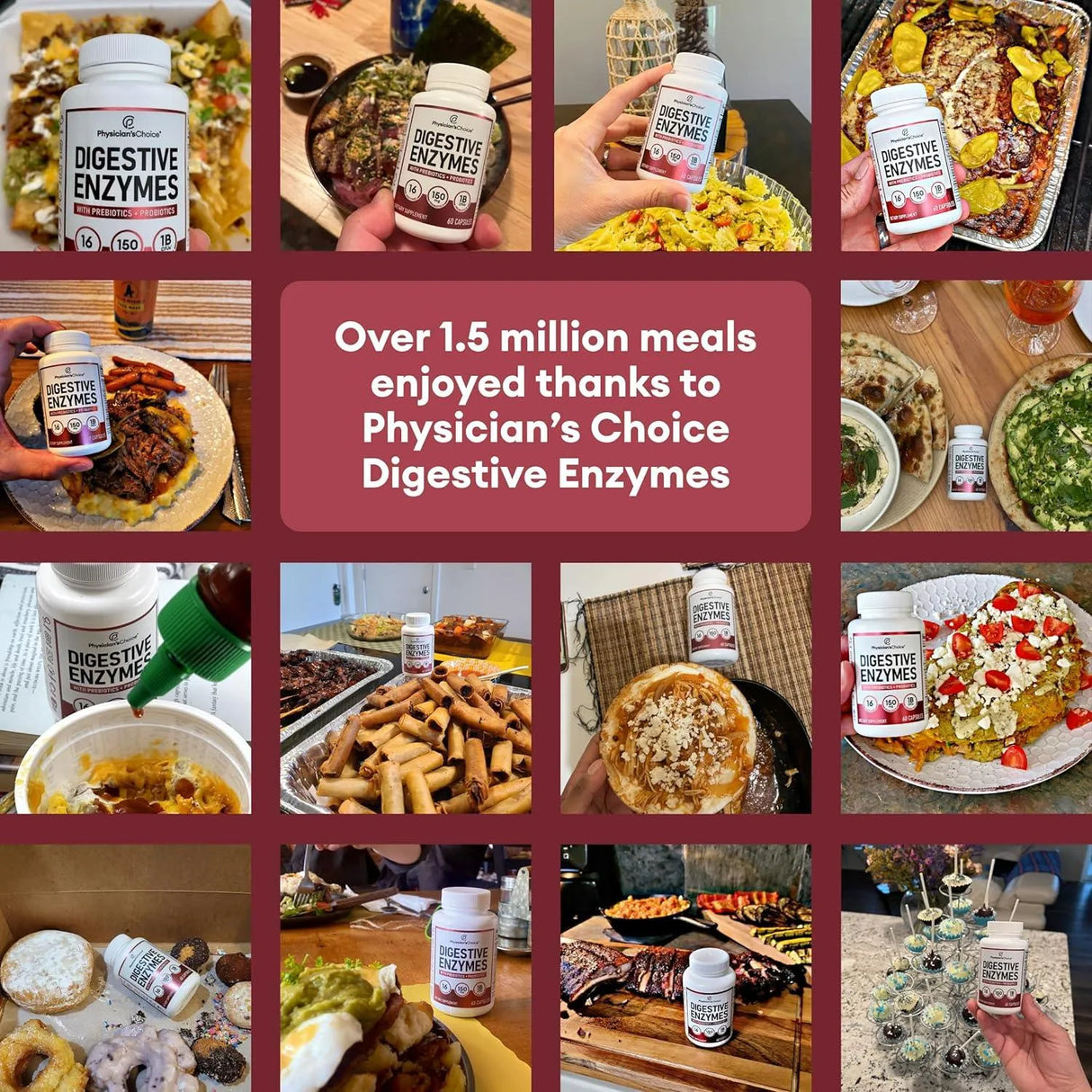 PHYSICIAN'S CHOICE - Physician's CHOICE Digestive Enzymes - The Red Vitamin MX - Suplementos Alimenticios - {{ shop.shopifyCountryName }}