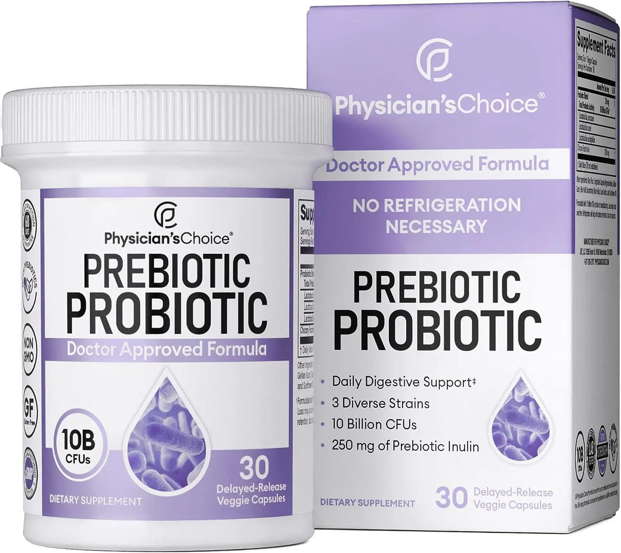 PHYSICIAN'S CHOICE - Physician's CHOICE Prebiotic Probiotic 30 Capsulas - The Red Vitamin MX - Suplementos Alimenticios - {{ shop.shopifyCountryName }}