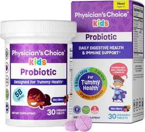 PHYSICIAN'S CHOICE - Physician's CHOICE Probiotics for Kids 30 Tabletas Masticables - The Red Vitamin MX - Suplementos Alimenticios - {{ shop.shopifyCountryName }}