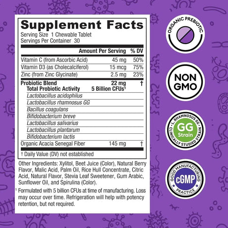 PHYSICIAN'S CHOICE - Physician's CHOICE Probiotics for Kids 30 Tabletas Masticables - The Red Vitamin MX - Suplementos Alimenticios - {{ shop.shopifyCountryName }}