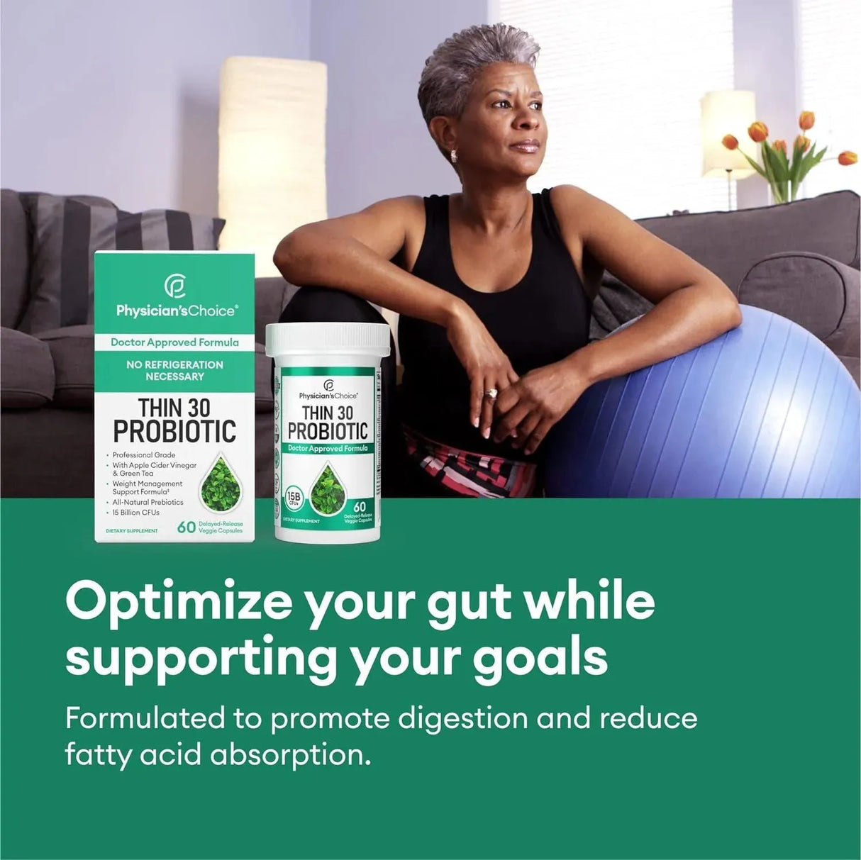 PHYSICIAN'S CHOICE - Physician's CHOICE Probiotics for Weight Management 60 Capsulas - The Red Vitamin MX - Suplementos Alimenticios - {{ shop.shopifyCountryName }}