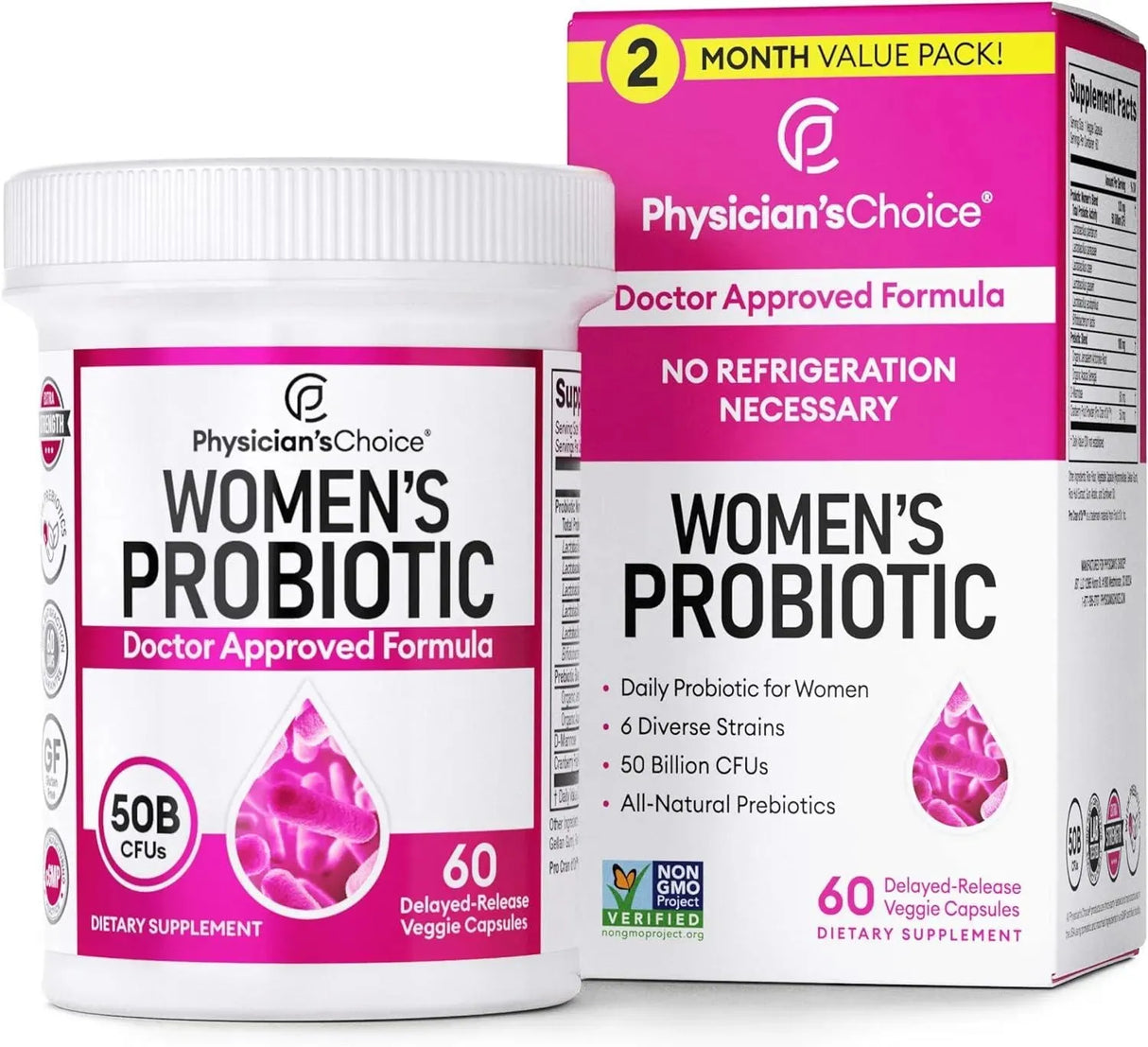 PHYSICIAN'S CHOICE - Physician's Choice Probiotics for Women 60 Capsulas - The Red Vitamin MX - Suplementos Alimenticios - {{ shop.shopifyCountryName }}