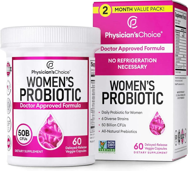PHYSICIAN'S CHOICE - Physician's Choice Probiotics for Women 60 Capsulas - The Red Vitamin MX - Suplementos Alimenticios - {{ shop.shopifyCountryName }}