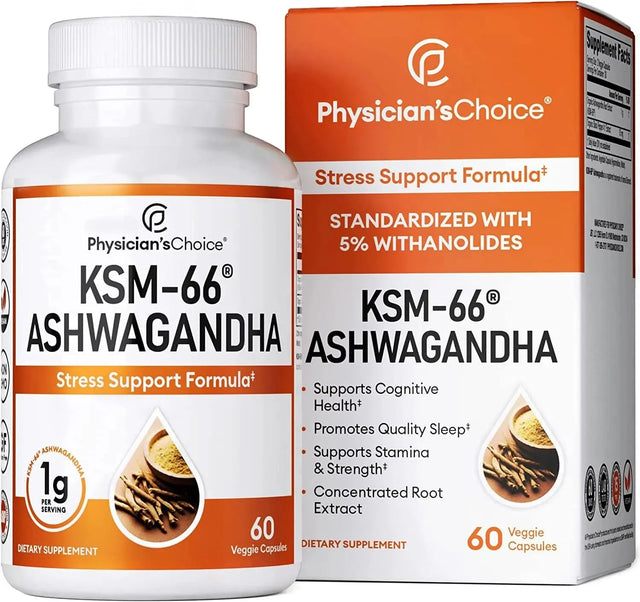 PHYSICIAN'S CHOICE - Physician´s Choice KSM-66 Ashwagandha Root Powder Extract 1000Mg. 60 Capsulas - The Red Vitamin MX - Suplementos Alimenticios - {{ shop.shopifyCountryName }}