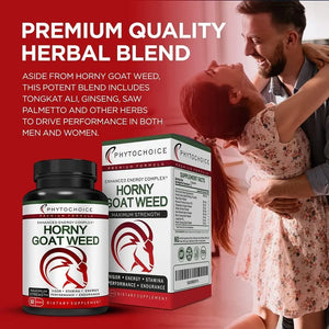 PHYTOCHOICE - PHYTOCHOICE Horny Goat Weed Extract Herbal Complex 60 Capsulas - The Red Vitamin MX - Suplementos Alimenticios - {{ shop.shopifyCountryName }}