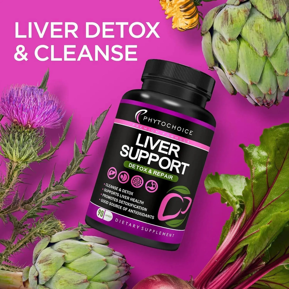 PHYTOCHOICE - PHYTOCHOICE Liver Cleanse Detox & Repair 90 Capsulas - The Red Vitamin MX - Suplementos Alimenticios - {{ shop.shopifyCountryName }}