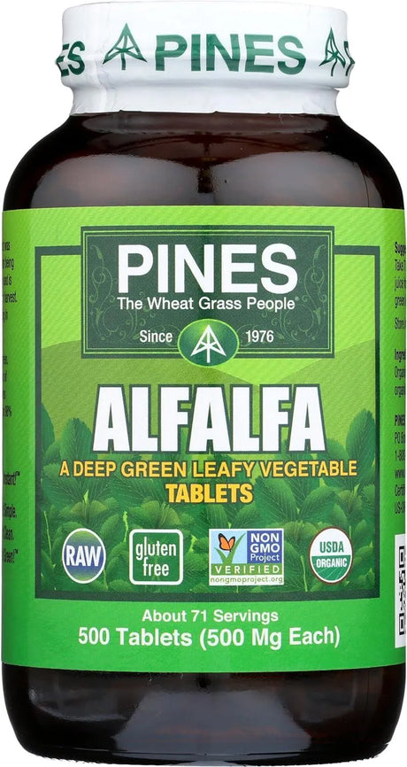 PINES - Pines Organic Alfalfa 500Mg. 500 Tabletas - The Red Vitamin MX - Suplementos Alimenticios - {{ shop.shopifyCountryName }}