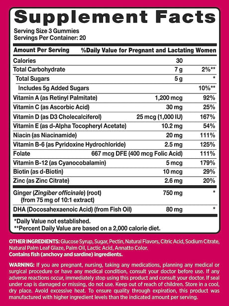 PINK - PINK Prenatal Vitamins 60 Gomitas - The Red Vitamin MX - Suplementos Alimenticios - {{ shop.shopifyCountryName }}