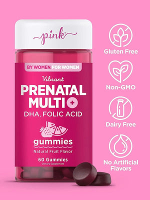 PINK - PINK Prenatal Vitamins 60 Gomitas - The Red Vitamin MX - Suplementos Alimenticios - {{ shop.shopifyCountryName }}