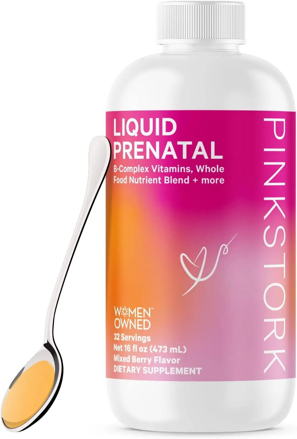 PINK STORK - Pink Stork Liquid Prenatal Vitamins for Women 473Ml. 32 Servicios - The Red Vitamin MX - Suplementos Alimenticios - {{ shop.shopifyCountryName }}