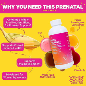 PINK STORK - Pink Stork Liquid Prenatal Vitamins for Women 473Ml. 32 Servicios - The Red Vitamin MX - Suplementos Alimenticios - {{ shop.shopifyCountryName }}