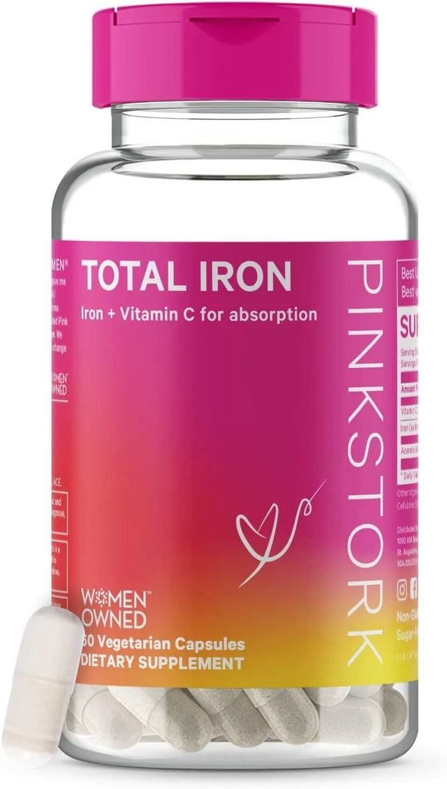 PINK STORK - Pink Stork Total Iron: Iron Supplement for Women 60 Capsulas - The Red Vitamin MX - Suplementos Alimenticios - {{ shop.shopifyCountryName }}