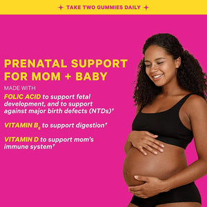 PINK STORK - Pink Stork Total Prenatal Vitamin Gummies with Folic Acid 60 Gomitas - The Red Vitamin MX - Suplementos Alimenticios - {{ shop.shopifyCountryName }}