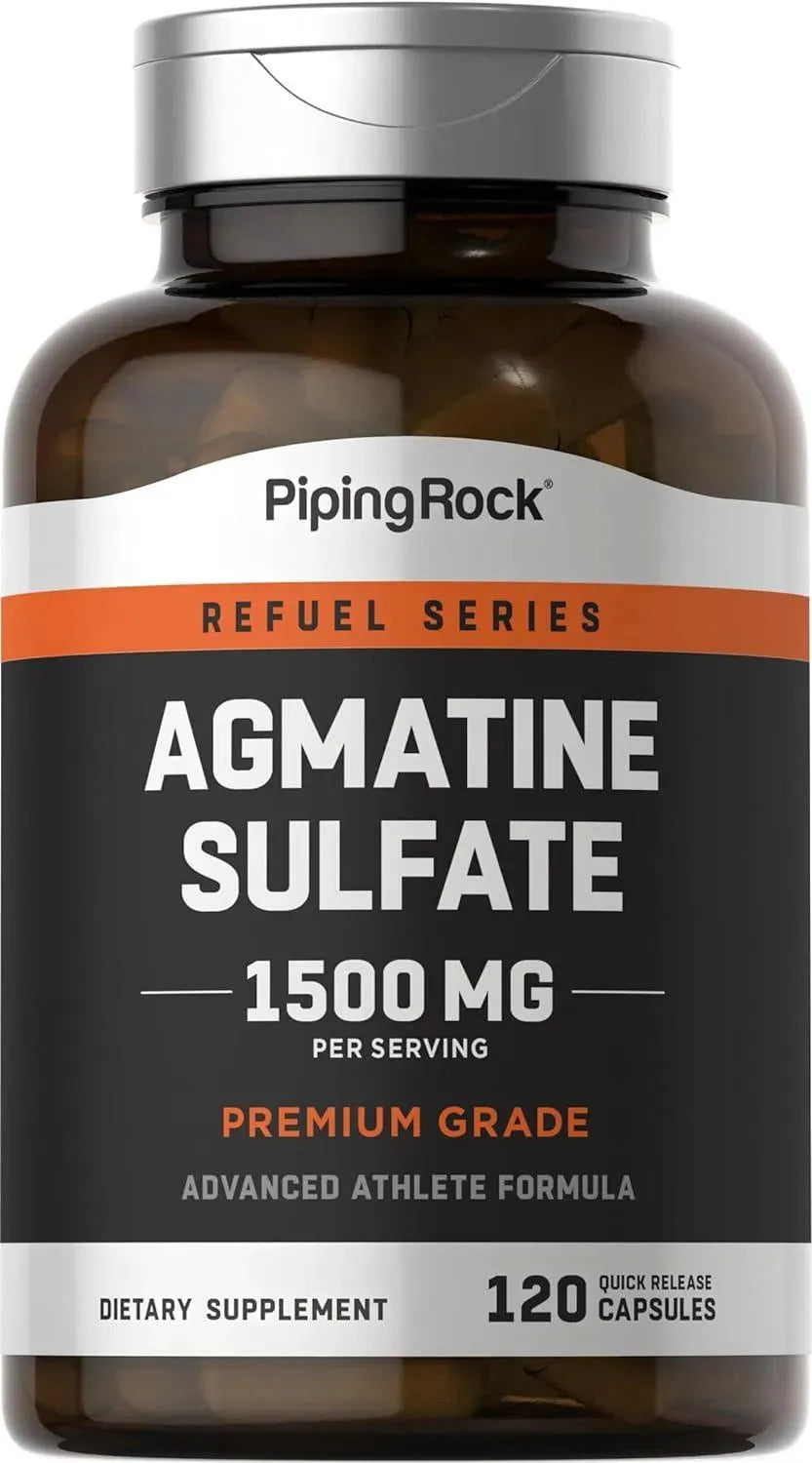 PIPING ROCK - Piping Rock Agmatine Sulfate 1500Mg. 120 Capsulas - The Red Vitamin MX - Suplementos Alimenticios - {{ shop.shopifyCountryName }}