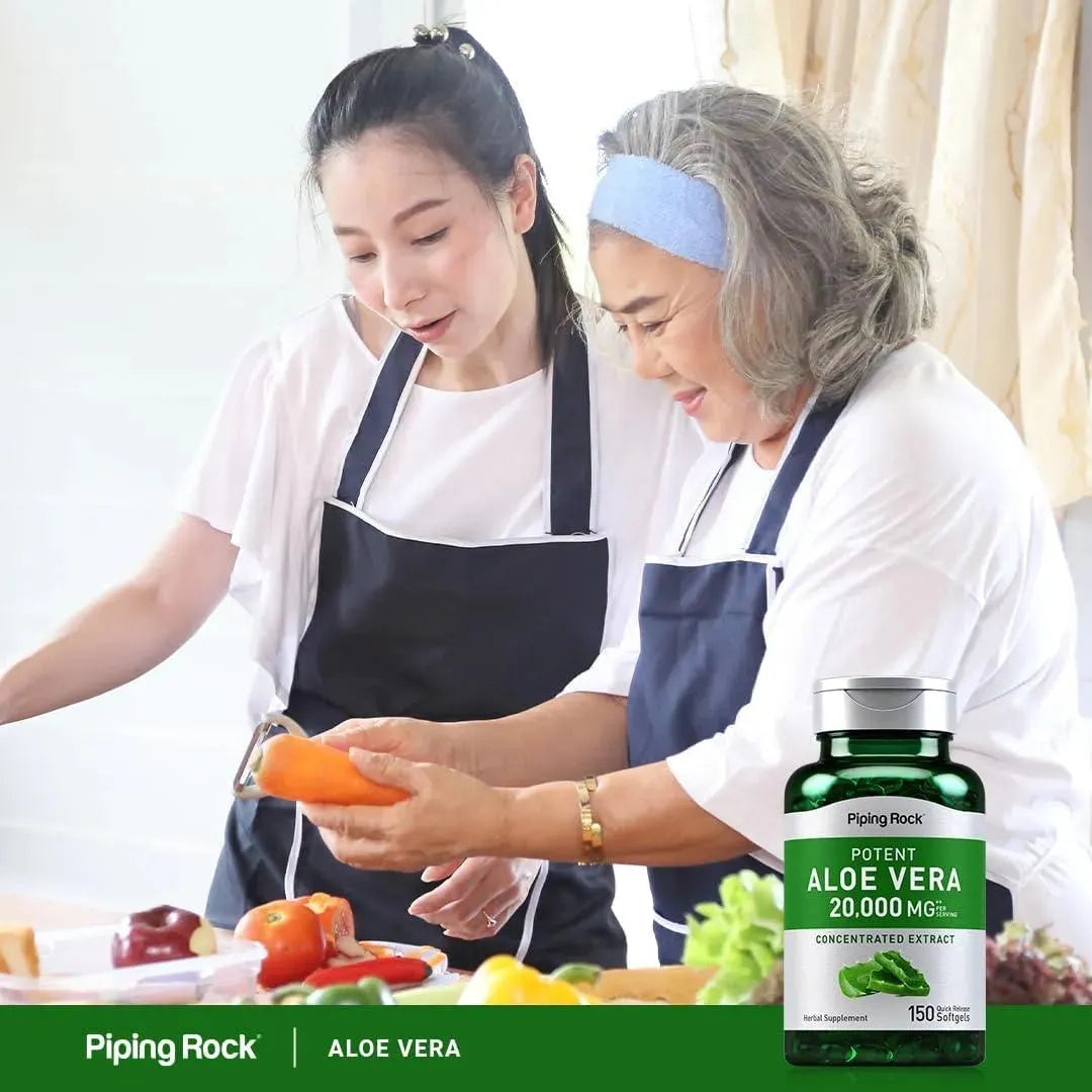 PIPING ROCK - Piping Rock Aloe Vera 20,000Mg. 150 Capsulas Blandas - The Red Vitamin MX - Suplementos Alimenticios - {{ shop.shopifyCountryName }}