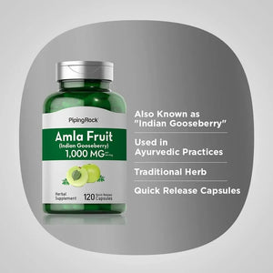 PIPING ROCK - Piping Rock Amla Fruit 1000Mg. 120 Capsulas - The Red Vitamin MX - Suplementos Alimenticios - {{ shop.shopifyCountryName }}