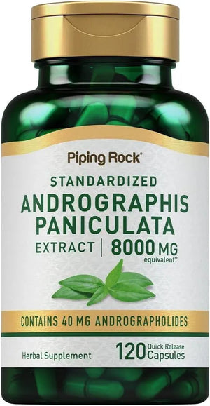 PIPING ROCK - Piping Rock Andrographis Paniculata 8000Mg. 120 Capsulas - The Red Vitamin MX - Suplementos Alimenticios - {{ shop.shopifyCountryName }}