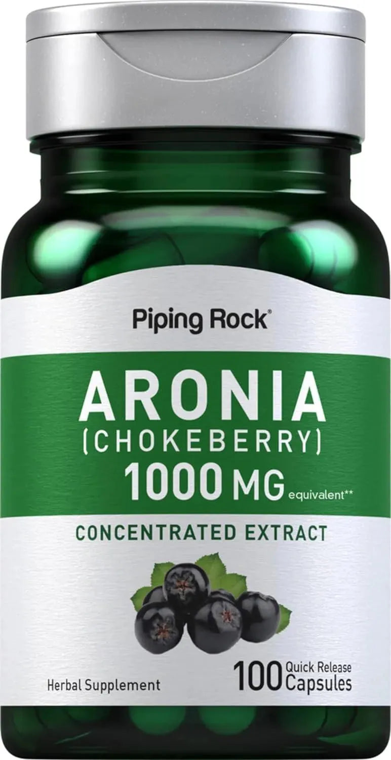 PIPING ROCK - Piping Rock Aronia Berry 1000Mg. 100 Capsulas - The Red Vitamin MX - Suplementos Alimenticios - {{ shop.shopifyCountryName }}