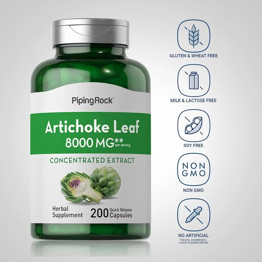 PIPING ROCK - Piping Rock Artichoke Extract 8000Mg. 200 Capsulas - The Red Vitamin MX - Suplementos Alimenticios - {{ shop.shopifyCountryName }}