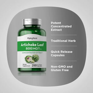 PIPING ROCK - Piping Rock Artichoke Extract 8000Mg. 200 Capsulas - The Red Vitamin MX - Suplementos Alimenticios - {{ shop.shopifyCountryName }}