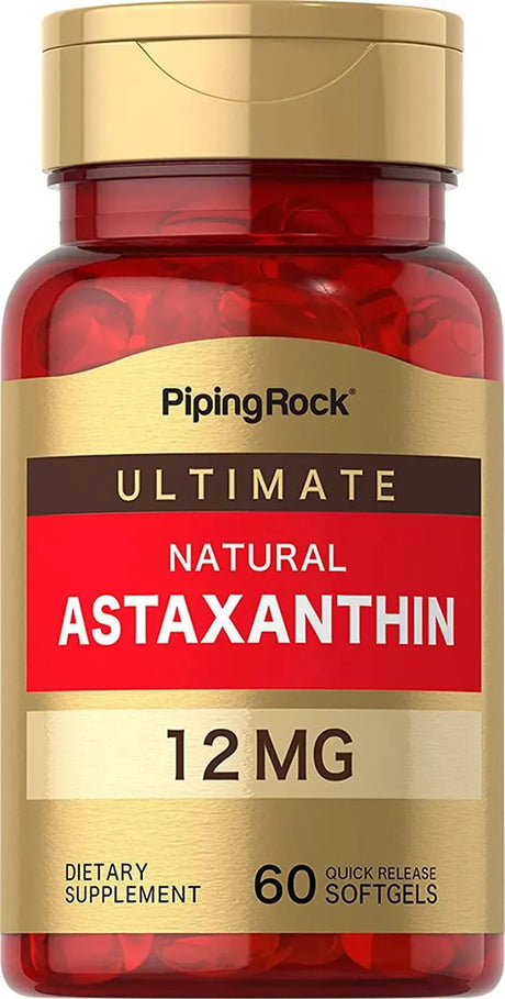 PIPING ROCK - Piping Rock Astaxanthin 12Mg. 60 Capsulas Blandas - The Red Vitamin MX - Suplementos Alimenticios - {{ shop.shopifyCountryName }}