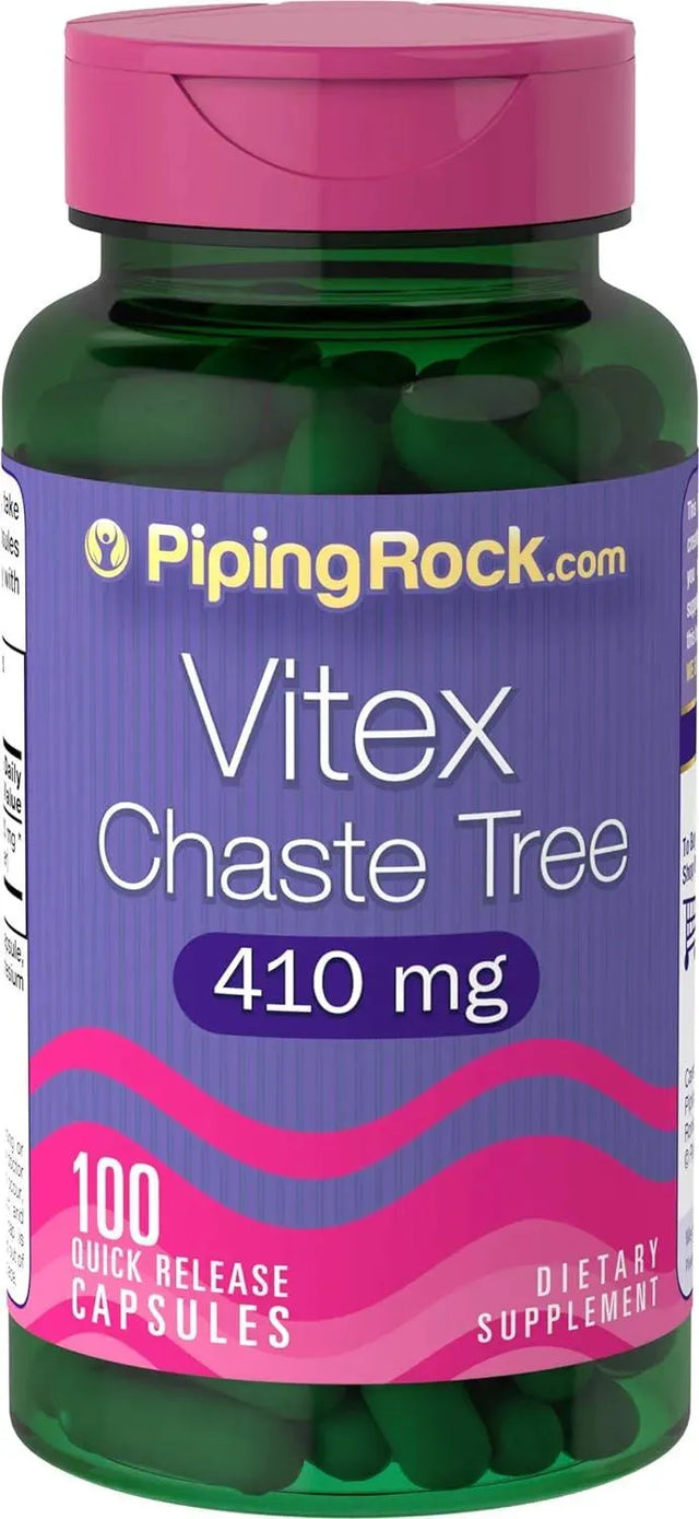 PIPING ROCK - Piping Rock Baya Casto Chasteberry 820Mg. 100 Capsulas - The Red Vitamin MX - Suplementos Alimenticios - {{ shop.shopifyCountryName }}