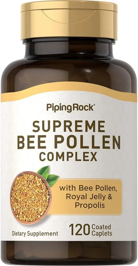 PIPING ROCK - Piping Rock Bee Pollen Complex with Bee Propolis & Royal Jelly 120 Capsulas - The Red Vitamin MX - Suplementos Alimenticios - {{ shop.shopifyCountryName }}