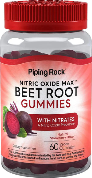 PIPING ROCK - Piping Rock Beet Root Gummies 60 Gomitas - The Red Vitamin MX - Suplementos Alimenticios - {{ shop.shopifyCountryName }}