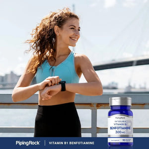 PIPING ROCK - Piping Rock Benfotiamine 300Mg. 90 Capsulas - The Red Vitamin MX - Suplementos Alimenticios - {{ shop.shopifyCountryName }}