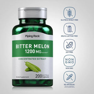 PIPING ROCK - Piping Rock Bitter Melon 1200Mg. 200 Capsulas - The Red Vitamin MX - Suplementos Alimenticios - {{ shop.shopifyCountryName }}