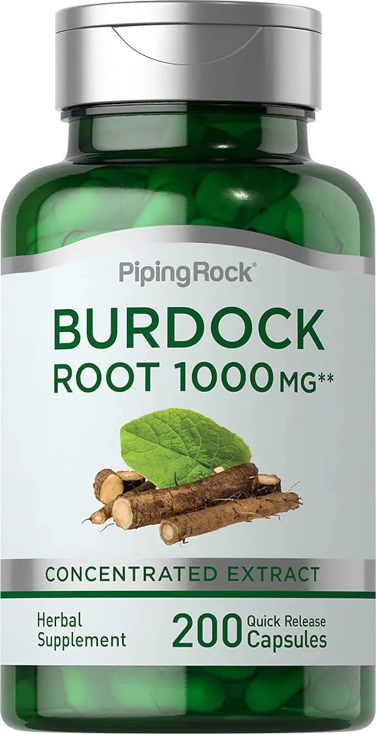 PIPING ROCK - Piping Rock Burdock Root 1000Mg. 200 Capsulas - The Red Vitamin MX - Suplementos Alimenticios - {{ shop.shopifyCountryName }}