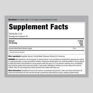 PIPING ROCK - Piping Rock Burdock Root Tincture Extract 118Ml. - The Red Vitamin MX - Suplementos Alimenticios - {{ shop.shopifyCountryName }}