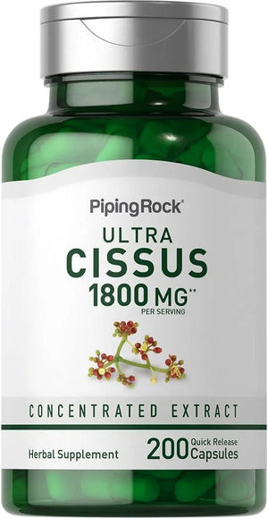 PIPING ROCK - Piping Rock Cissus Quadrangularis 1800Mg. 200 Capsulas - The Red Vitamin MX - Suplementos Alimenticios - {{ shop.shopifyCountryName }}