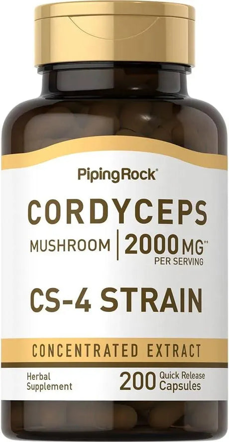 PIPING ROCK - Piping Rock Cordyceps Mushroom 2000Mg. 200 Capsulas - The Red Vitamin MX - Suplementos Alimenticios - {{ shop.shopifyCountryName }}