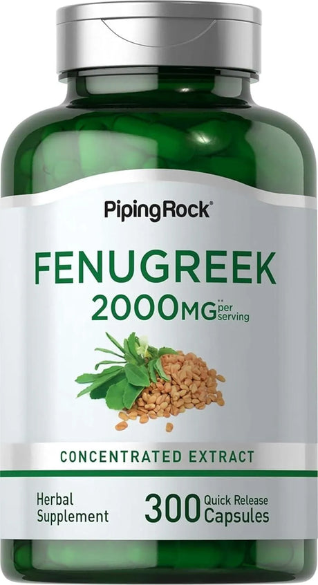 PIPING ROCK - Piping Rock Fenugreek 2000Mg. 300 Capsulas - The Red Vitamin MX - Suplementos Alimenticios - {{ shop.shopifyCountryName }}