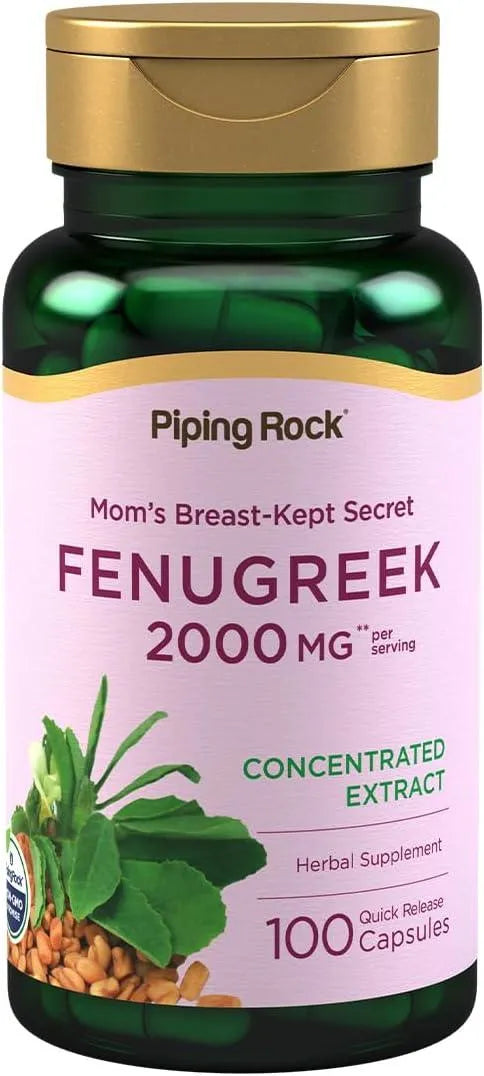 PIPING ROCK - Piping Rock Fenugreek Capsules 2000Mg. 100 Capsulas - The Red Vitamin MX - Suplementos Alimenticios - {{ shop.shopifyCountryName }}