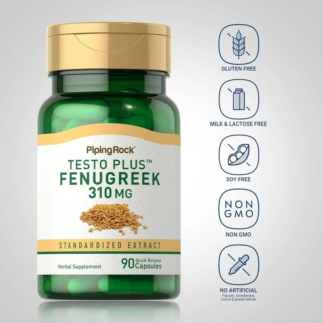 PIPING ROCK - Piping Rock Fenugreek Extract 310Mg. 90 Capsulas - The Red Vitamin MX - Suplementos Alimenticios - {{ shop.shopifyCountryName }}