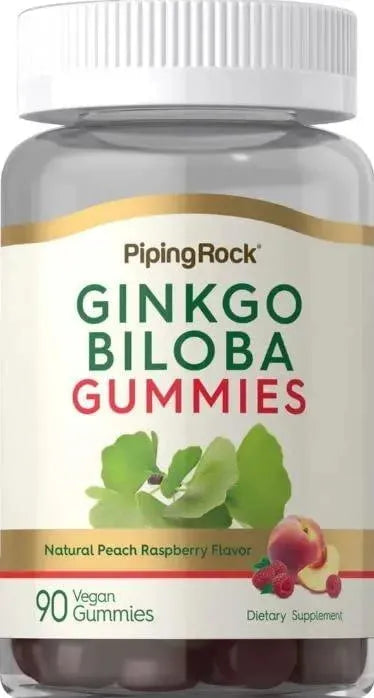 PIPING ROCK - Piping Rock Ginkgo Biloba Supplement 90 Gomitas - The Red Vitamin MX - Suplementos Alimenticios - {{ shop.shopifyCountryName }}