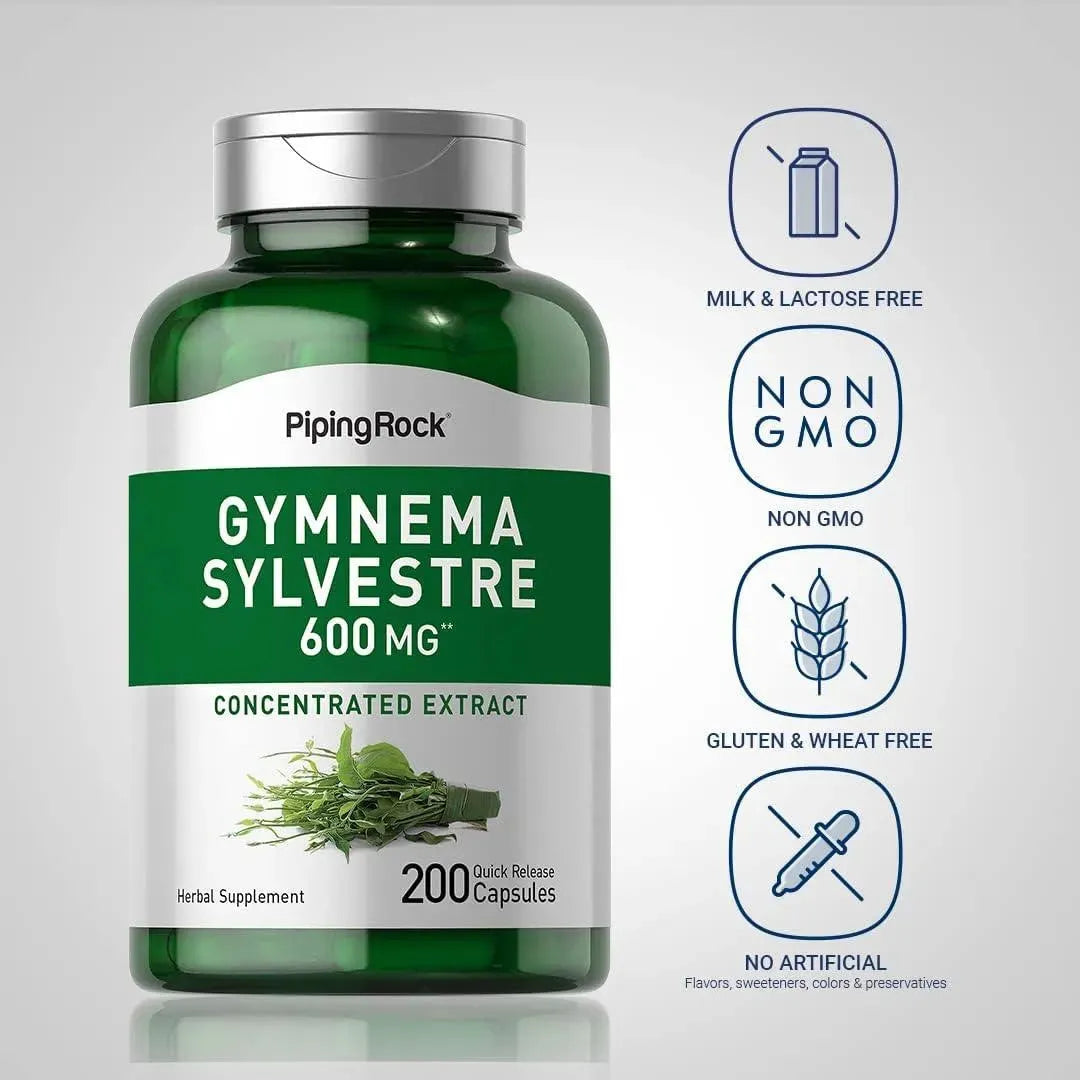 PIPING ROCK - Piping Rock Gymnema Sylvestre 600Mg. 200 Capsulas - The Red Vitamin MX - Suplementos Alimenticios - {{ shop.shopifyCountryName }}