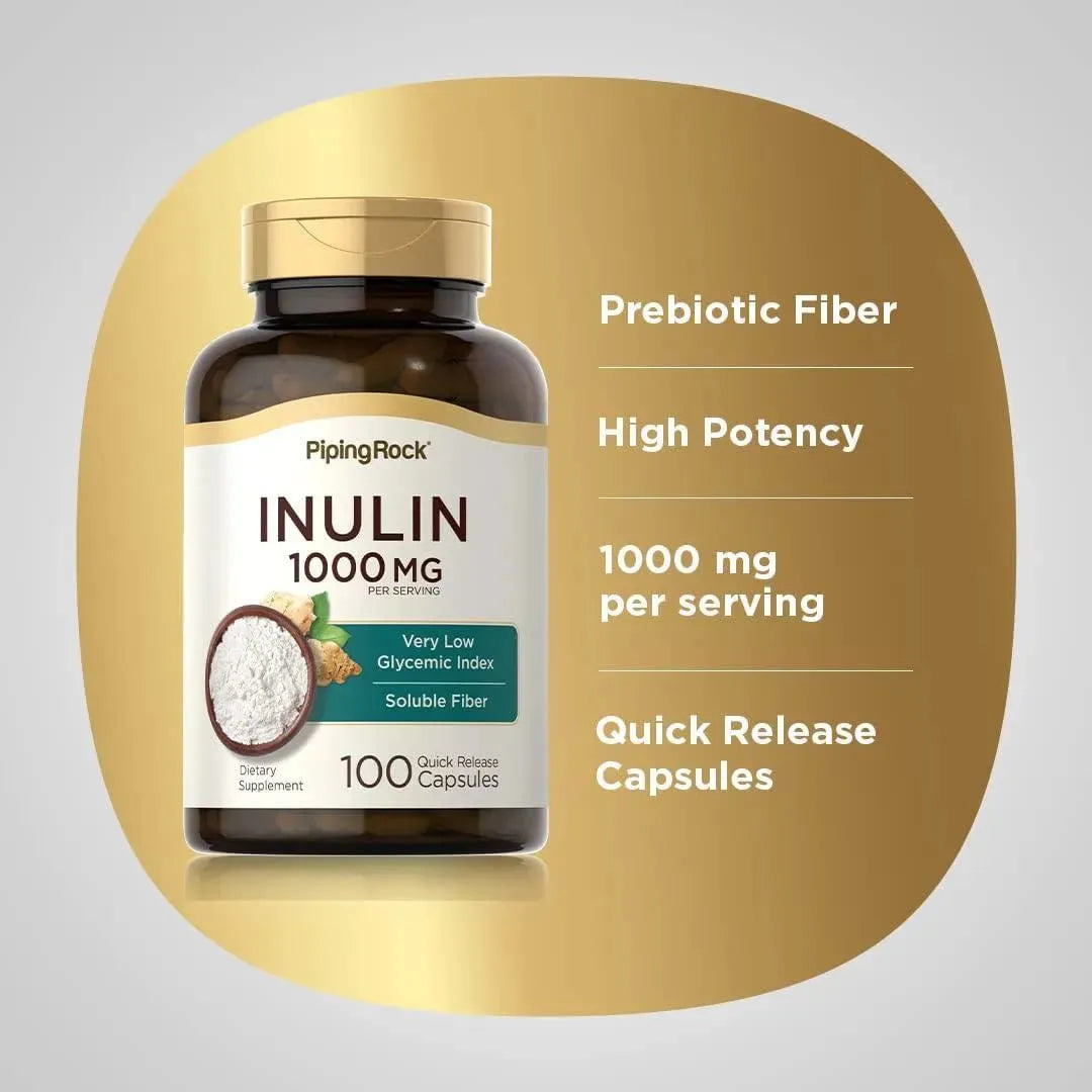 PIPING ROCK - Piping Rock Inulin 1000Mg. 100 Capsulas - The Red Vitamin MX - Suplementos Alimenticios - {{ shop.shopifyCountryName }}