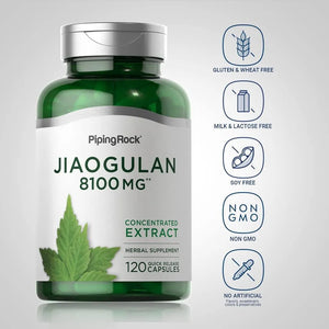 PIPING ROCK - Piping Rock Jiaogulan 8100Mg. 120 Capsulas - The Red Vitamin MX - Suplementos Alimenticios - {{ shop.shopifyCountryName }}