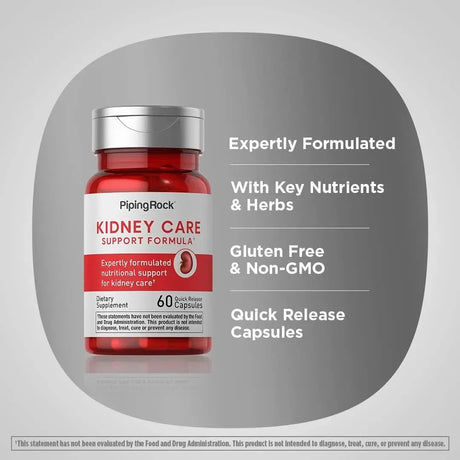 PIPING ROCK - Piping Rock Kidney Support 60 Capsulas - The Red Vitamin MX - Suplementos Alimenticios - {{ shop.shopifyCountryName }}