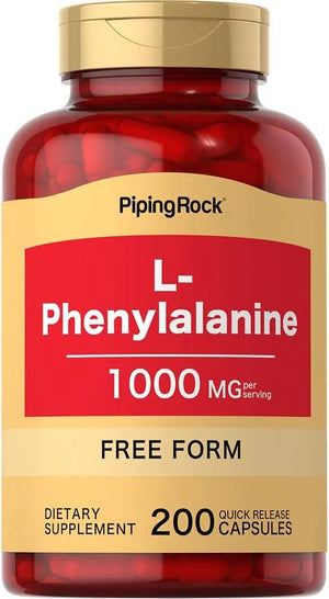 PIPING ROCK - Piping Rock L Phenylalanine 1000Mg. 200 Capsulas - The Red Vitamin MX - Suplementos Alimenticios - {{ shop.shopifyCountryName }}