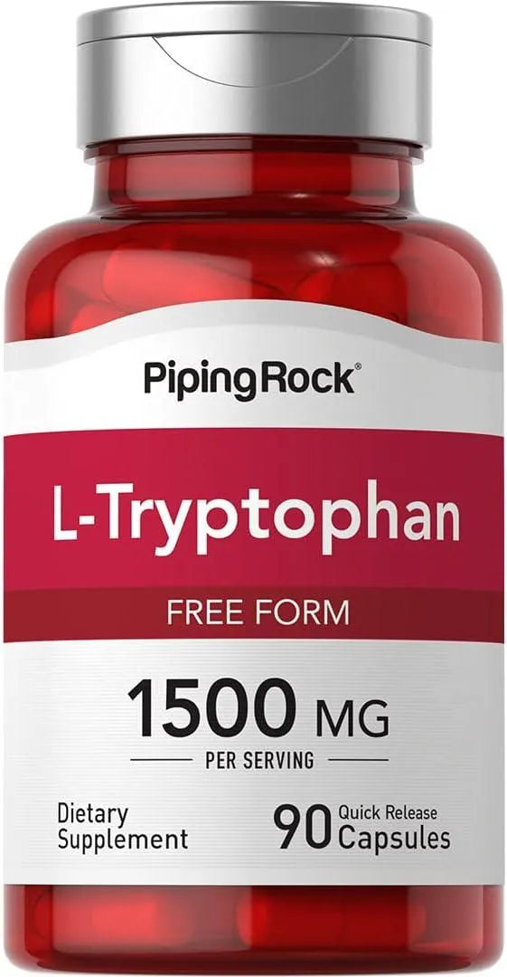 PIPING ROCK - Piping Rock L-Tryptophan 1500Mg. 90 Capsulas - The Red Vitamin MX - Suplementos Alimenticios - {{ shop.shopifyCountryName }}