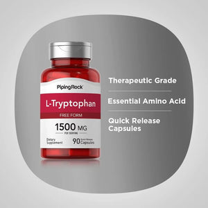 PIPING ROCK - Piping Rock L-Tryptophan 1500Mg. 90 Capsulas - The Red Vitamin MX - Suplementos Alimenticios - {{ shop.shopifyCountryName }}