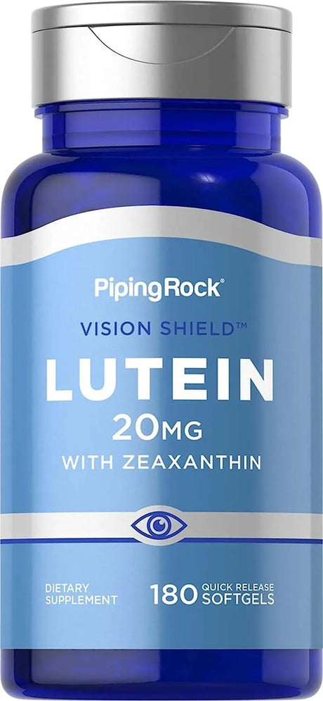 PIPING ROCK - Piping Rock Lutein and Zeaxanthin 20Mg. 180 Capsulas Blandas - The Red Vitamin MX - Suplementos Alimenticios - {{ shop.shopifyCountryName }}