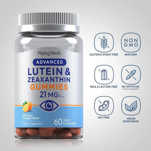 PIPING ROCK - Piping Rock Lutein & Zeaxanthin 21Mg. 60 Gomitas - The Red Vitamin MX - Suplementos Alimenticios - {{ shop.shopifyCountryName }}