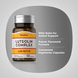 PIPING ROCK - Piping Rock Luteolin Complex 100Mg. 50 Capsulas - The Red Vitamin MX - Suplementos Alimenticios - {{ shop.shopifyCountryName }}